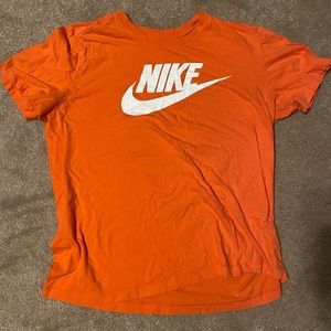 Orange Nike tee